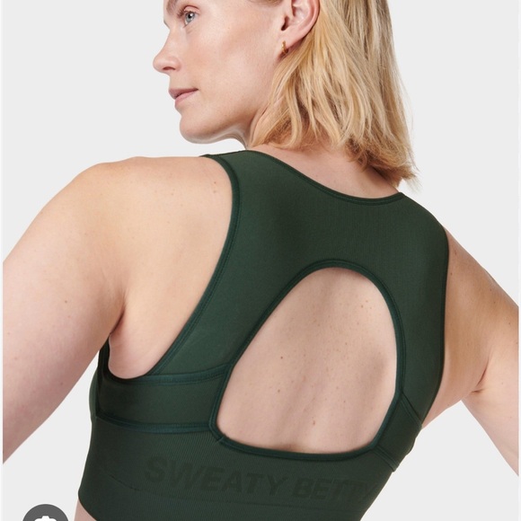 Sweaty Betty seamless plunge Black Sports Bra - Picture 6 of 6